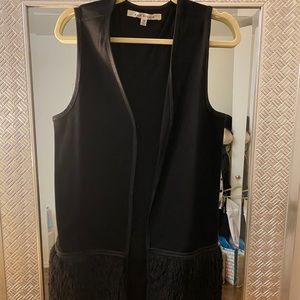 Max studio vest half fur
